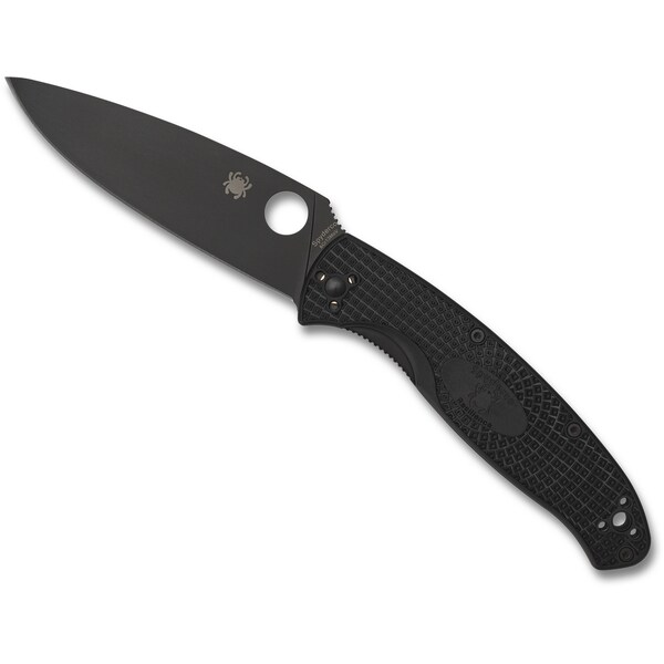 2024 Spyderco Reveal 8 Resilience, Lightweight Black, Black Blade Plain